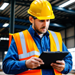 **

"A professional industrial safety engineer, fully clothed in appropriate work attire (hard hat, safety vest), conducting a risk assessment in a factory. The scene shows various safety hazards being identified. Safe for work, appropriate content, perfect anatomy, natural proportions, professional photography, family-friendly."

**