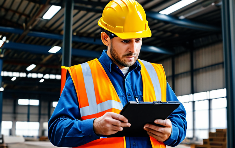 **
"A professional industrial safety engineer, fully clothed in appropriate work attire (hard hat, safety vest), conducting a risk assessment in a factory. The scene shows various safety hazards being identified. Safe for work, appropriate content, perfect anatomy, natural proportions, professional photography, family-friendly."
**