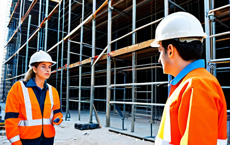 산업안전기사 연봉 협상 전략 - Modern Office Safety Inspection**

"A fully clothed safety engineer in appropriate attire, wearing a...